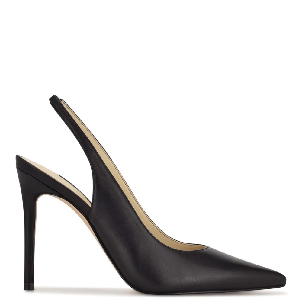 Nine West Black Slingback Heels